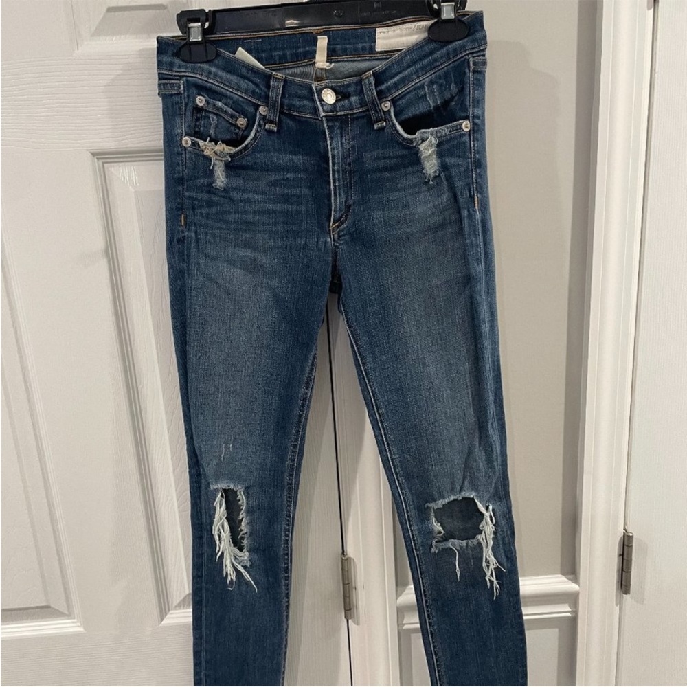 Rag & Bone - The Ripped Skinny Jeans - Destroyed Preston - Size 27 - RGJEA40262 - Picture 4 of 6
